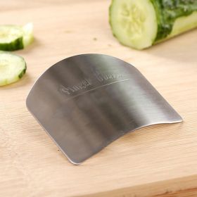 1pc Finger Guard For Cutting; Kitchen Tool Finger Guard; Stainless Steel Finger Protector; Avoid Hurting When Slicing And Dicing Kitchen Safe Cho