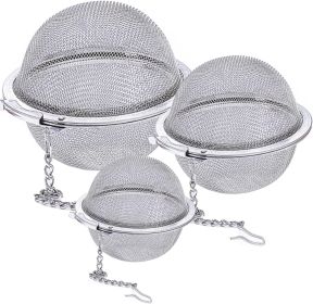 Stainless Steel Mesh Tea Ball, Extra Fine Mesh Tea Infuser for Loose Leaf Tea, Tea Strainers Tea Infuser Strainer Filters for Tea 3piece set