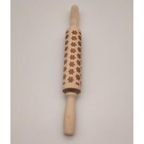 Rolling Pin Christmas Embossing (Option: Snowflakes 35cm)