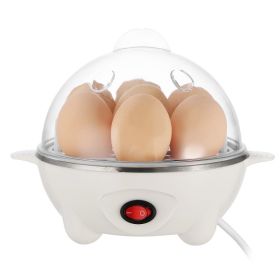 1Pc Electric Egg Cooker 7-Capacity Hard-Boiled Egg Maker With Auto-Off Measuring Cup For Hard Boiled Steamed Vegetables Seafood Dumplings (Option: White)