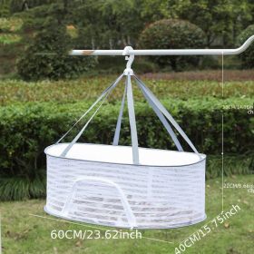 1pc Drying Rack 1-3 Layers Folding Fish Mesh; Non-Toxic Polyester Fiber Netting; Hanging Drying Fish Net; For Shrimp Fish Fruit Vegetables Herb; (size: 1 Layer 40*60cm)